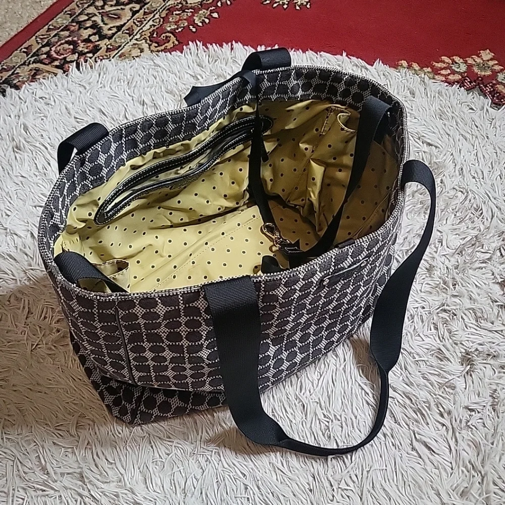 Kate Spade Noel Dot Large Tie Diaper Bag Shopper Tote Shoulder Bag Purse ✨️💫